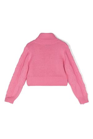 pink polyester jumper MISS BLUMARINE KIDS | IF4060MA51IX0604